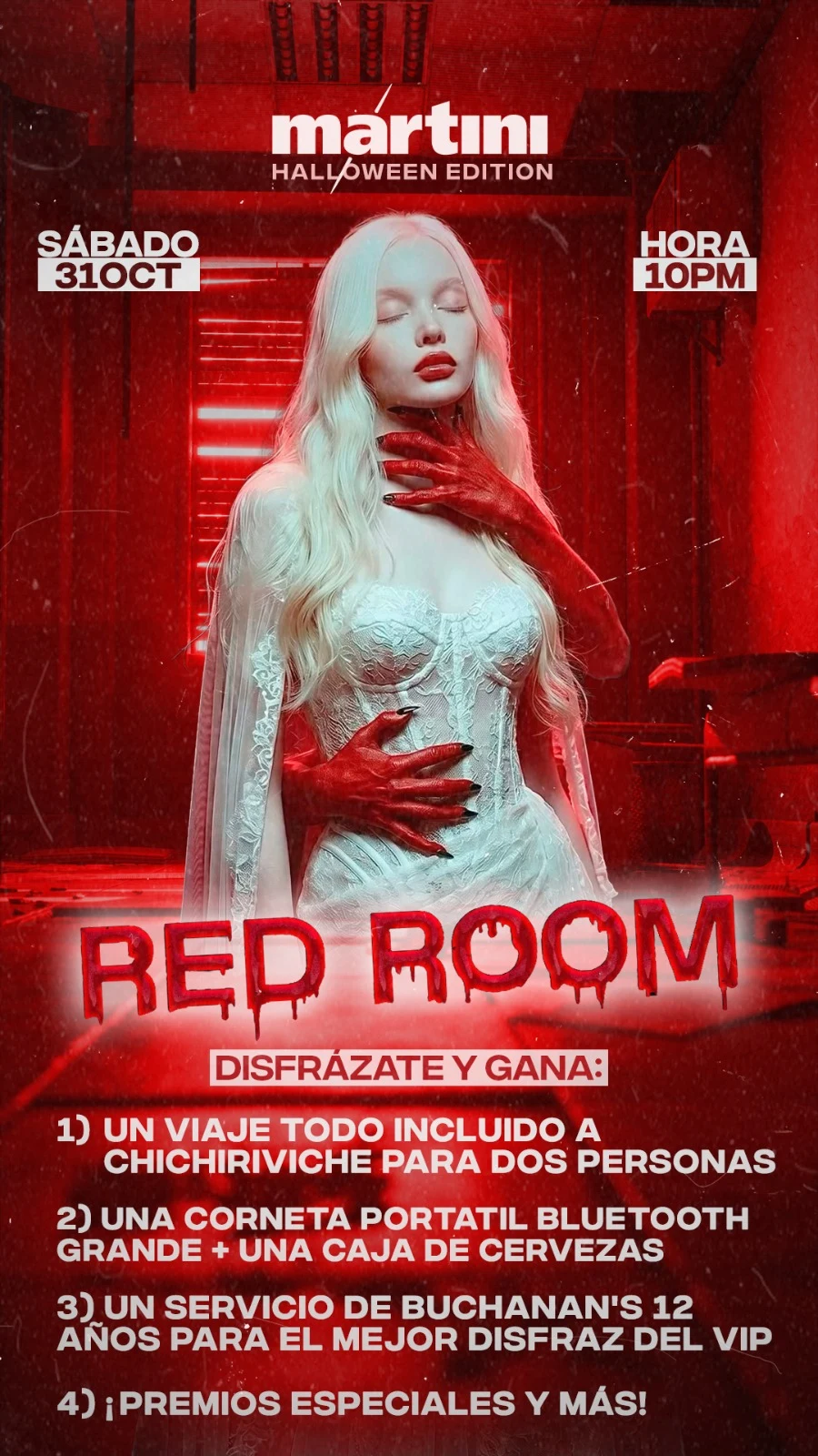 The Red Room — Halloween Edition · Sábado 31 Oct · 10pm